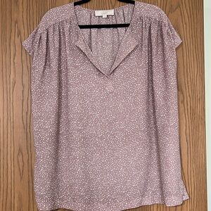 LOFT dot patterned blouse